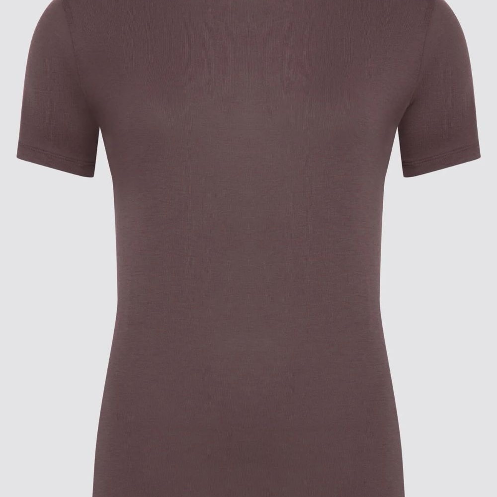 Marcella - Women’s Sheer Reign Crew Top - Anthracite